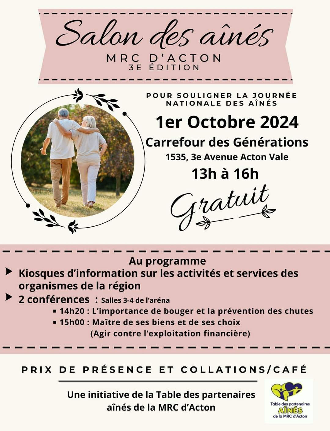 salon des ainés mrc acton